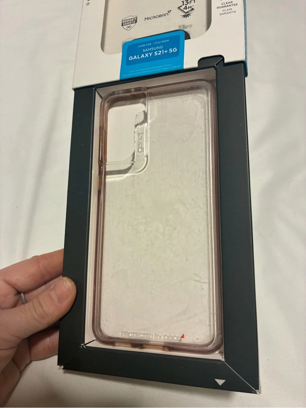 speck Presidio Perfect-Clear Case — Transparent with Smoke Edge